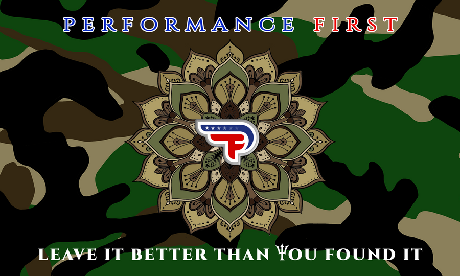 Gym Flag - Performance First Camo Mandala