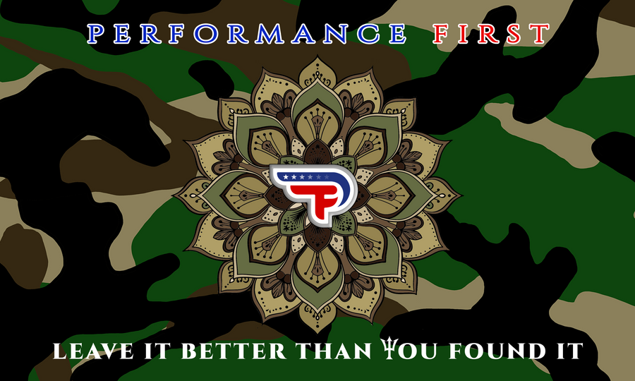 PRE - ORDER Gym Flag - Performance First Camo Mandala