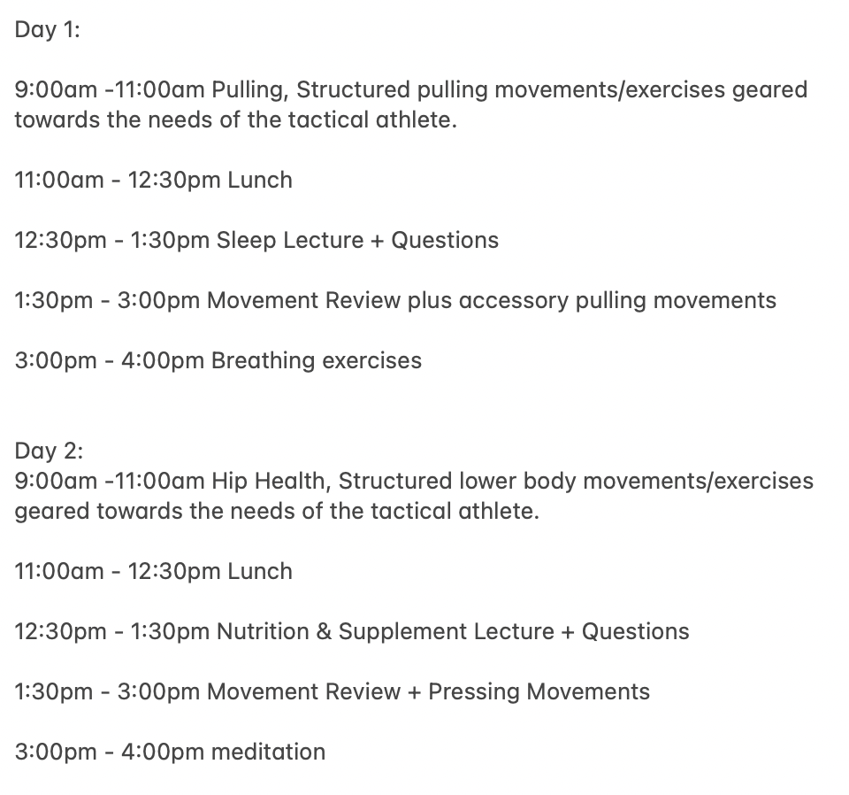 Tactical Seminar 002